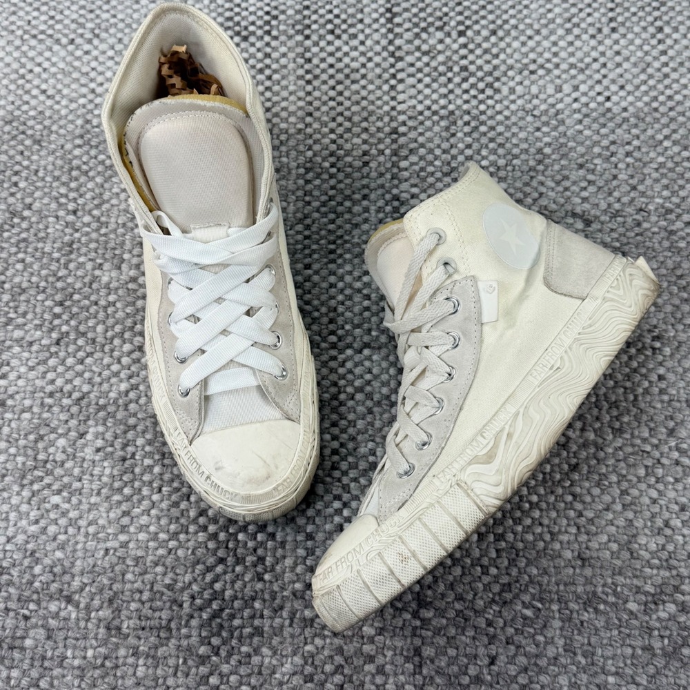 Converse All Star Cruise High Top Mens 9 Womens 11 White Platform A04380C
